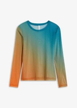 Rainbow T-shirt En Mesh à Effet Ombré -Libre Mode Winkel 23231569 pdgGpUpi