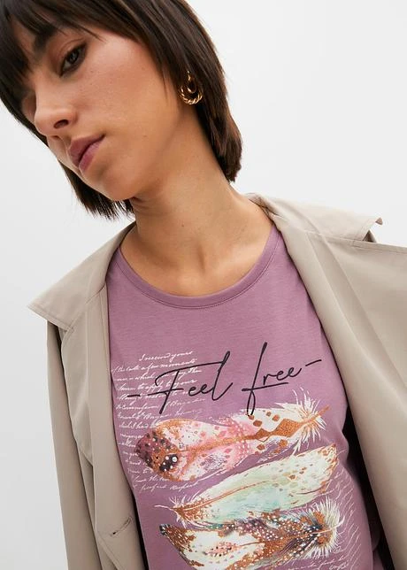 Rainbow T-shirt Imprimé Plume 5 Rainbow T-shirt Imprimé Plume - Afbeelding 5