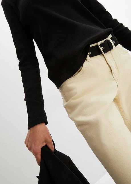 Rainbow Pantalon En Twill Avec Ceinture Et Jambes Boutonnées 5 Rainbow Pantalon En Twill Avec Ceinture Et Jambes Boutonnées - Afbeelding 5