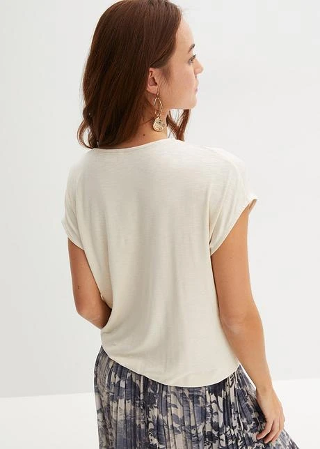 T-shirt Avec Détail Nœud 3 T-shirt Avec Détail Nœud - Afbeelding 3