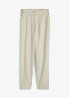 Pantalon En Lin Taille Haute Et Raccourci à Empiècement élastique 19 Pantalon En Lin Taille Haute Et Raccourci à Empiècement élastique -Libre Mode Winkel 23233208 mNnusgaF