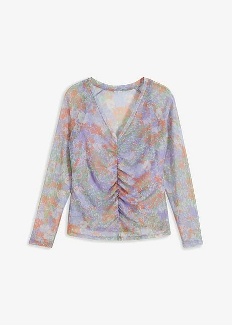 Rainbow T-shirt Manches Longues En Mesh Doublé 1 Rainbow T-shirt Manches Longues En Mesh Doublé