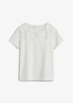 T-shirt à Motifs Dévorés Floraux