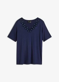 T-shirt à Empiècement Dentelle