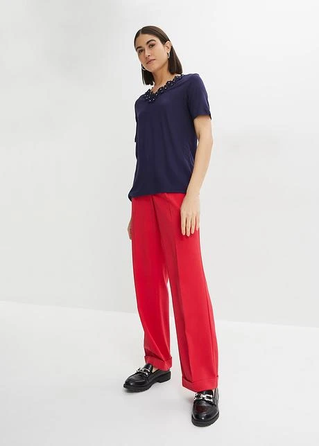 T-shirt à Empiècement Dentelle 4 T-shirt à Empiècement Dentelle - Afbeelding 4