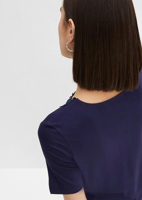 T-shirt à Empiècement Dentelle 6 T-shirt à Empiècement Dentelle - Afbeelding 6