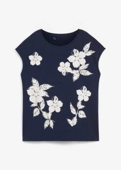 T-shirt à Motif Floral