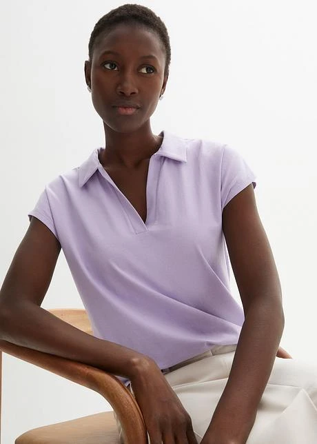 T-shirt à Col Polo Ouvert 5 T-shirt à Col Polo Ouvert - Afbeelding 5