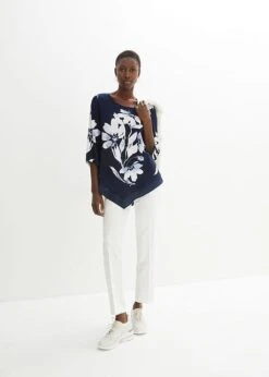 T-shirt Tunique à Motif Floral -Libre Mode Winkel 23235943 nCajfJdF