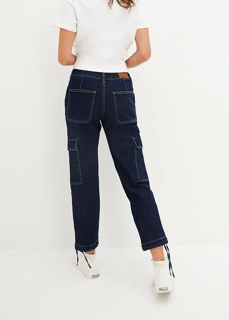 Jean Cargo Taille Moyenne, Cropped 3 Jean Cargo Taille Moyenne, Cropped - Afbeelding 3