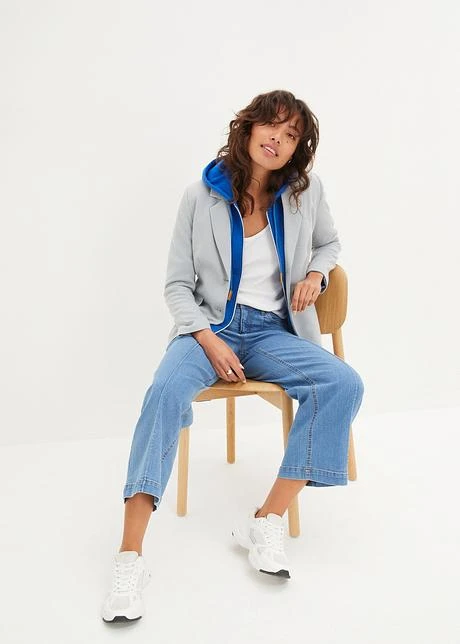 Jean Taille Moyenne, Jambe évasée, Cropped 7 Jean Taille Moyenne, Jambe évasée, Cropped - Afbeelding 7