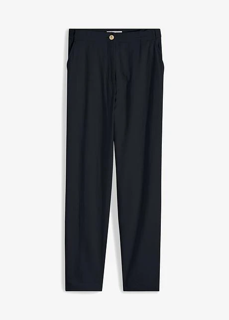 Pantalon En Lin Taille Haute Et Raccourci à Empiècement élastique 9 Pantalon En Lin Taille Haute Et Raccourci à Empiècement élastique - Afbeelding 9