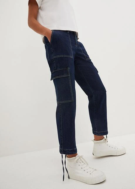 Jean Cargo Taille Moyenne, Cropped 2 Jean Cargo Taille Moyenne, Cropped - Afbeelding 2