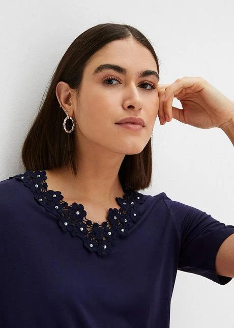 T-shirt à Empiècement Dentelle 5 T-shirt à Empiècement Dentelle - Afbeelding 5