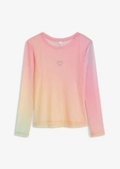Rainbow T-shirt En Mesh à Effet Ombré