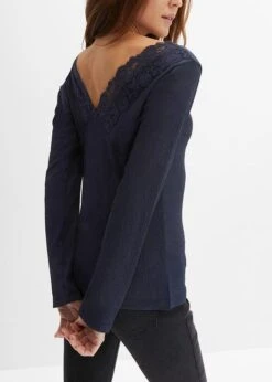 T-shirt Manches Longues à Dentelle 11 T-shirt Manches Longues à Dentelle -Libre Mode Winkel 24004403 EcTz4C8o