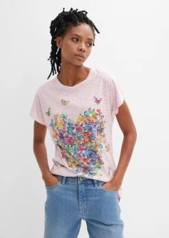 Rainbow T-shirt à Imprimé Papillon -Libre Mode Winkel 24008812 bkmUvhK3