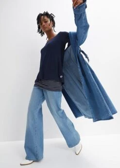 Rainbow T-shirt Long Manches Longues En Double épaisseur -Libre Mode Winkel 24009934 KiLyye9G