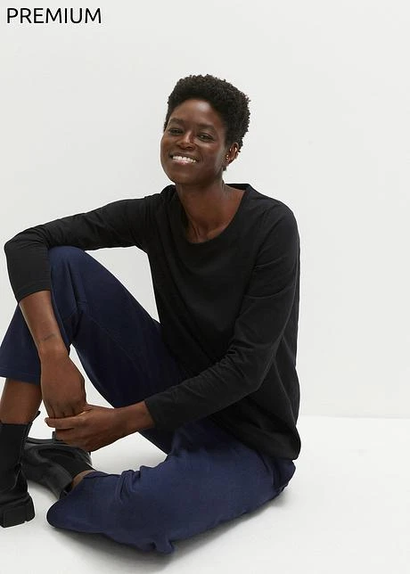 PREMIUM T-shirt Manches Longues Avec Col Rond Sans Couture Essential 2 PREMIUM T-shirt Manches Longues Avec Col Rond Sans Couture Essential - Afbeelding 2