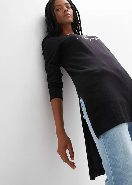 Rainbow T-shirt Long à Fentes 5 Rainbow T-shirt Long à Fentes - Afbeelding 5