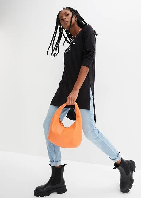 Rainbow T-shirt Long à Fentes 4 Rainbow T-shirt Long à Fentes - Afbeelding 4