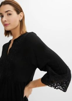 Tunique En Jersey Avec Dentelle -Libre Mode Winkel 24014630 hC2nIKIy