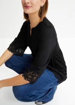 Tunique En Jersey Avec Dentelle -Libre Mode Winkel 24014639 Bd9IRscK