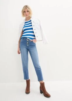 Jean Boyfriend Taille Moyenne, Cropped -Libre Mode Winkel 24025043 qxXXshj7