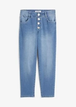 Jean Boyfriend Taille Moyenne, Cropped