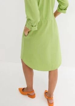 Robe-chemise Longueur Genou De Style Utilitaire En Lin Majoritaire Avec élastique à La Taille 13 Robe-chemise Longueur Genou De Style Utilitaire En Lin Majoritaire Avec élastique à La Taille -Libre Mode Winkel 24027299 i9cPlwSK