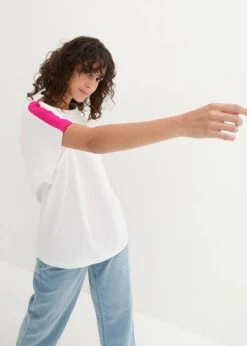 T-shirt à Manches Volantées Et Galon Fluo -Libre Mode Winkel 24027309 IbQ5IE9h