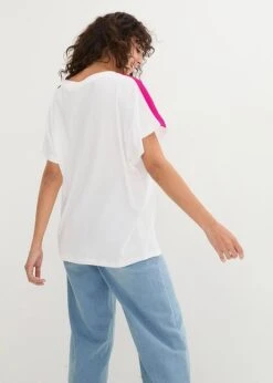 T-shirt à Manches Volantées Et Galon Fluo -Libre Mode Winkel 24027313 YOn01glW