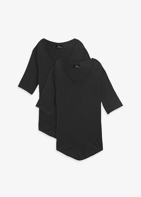 Lot De 2 T-shirts En Viscose 1 Lot De 2 T-shirts En Viscose